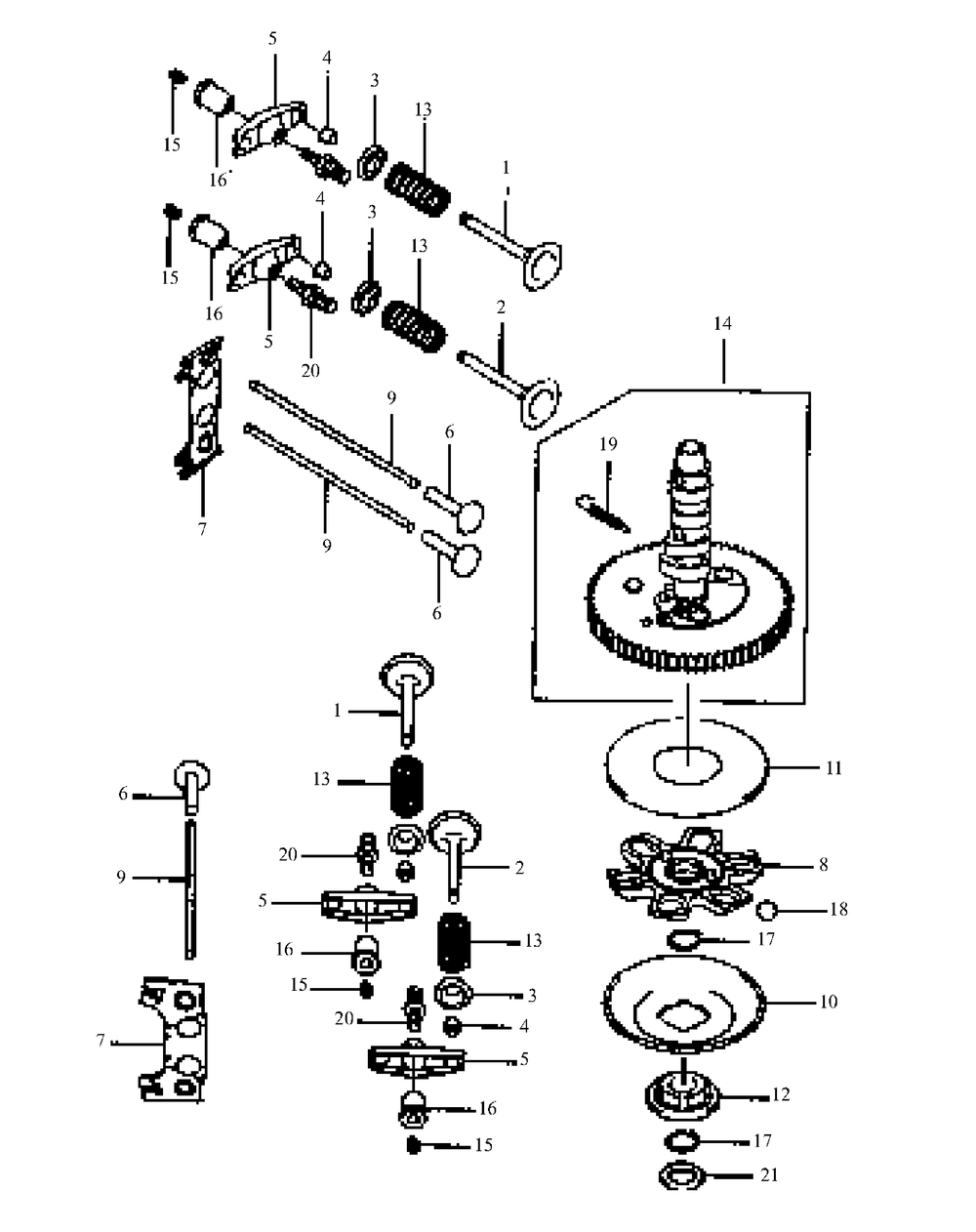 Fh601v As08 Valve And Camshaft Diagram and Parts List for M48-KW 53AB5DAV150-19-HP Cub Cadet Lawn Tractor